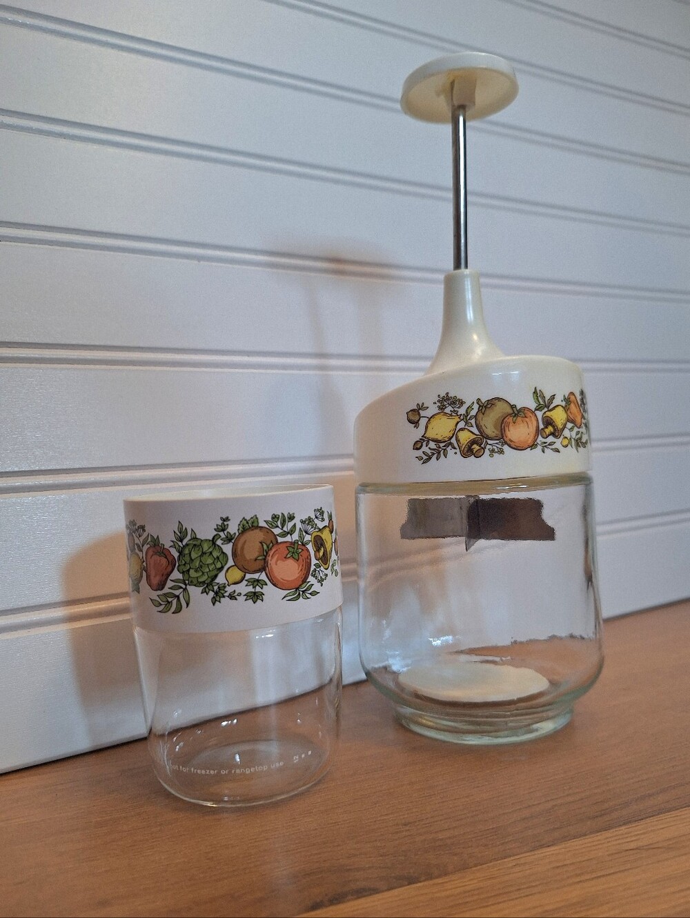 Vintage Spice Of Life, Gemco, Corningware Nut Chopper, Glass Canister Bundle